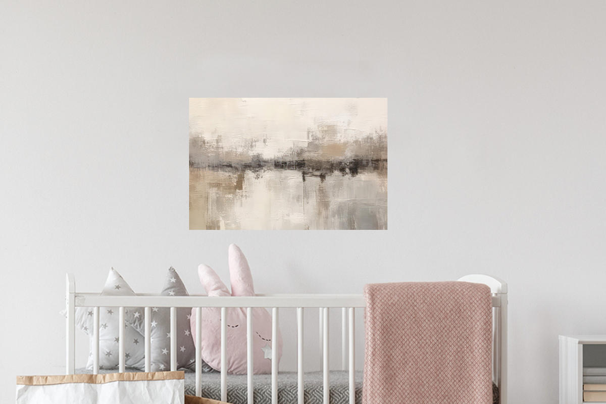 WANDTATTOO Moderne Kunst - Abstrakt - Beige 60x40 cm - Beige, Kunststoff (60/40/0.1cm) - MuchoWow