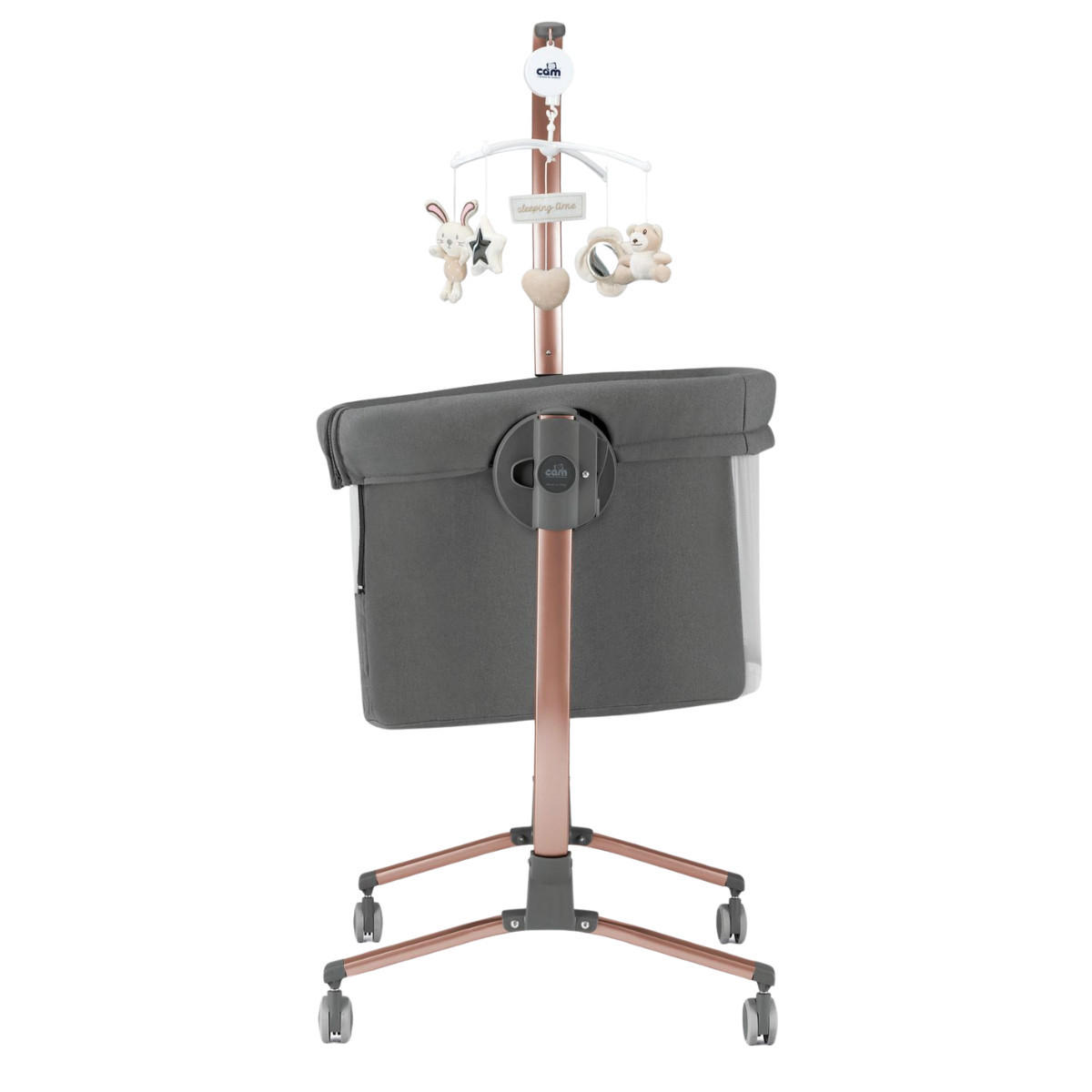 BABY-BEISTELLBETT höhenverstellbar Cullami - Anthrazit, Kunststoff/Textil - Cam il Mondo del Bambino S.p.A.