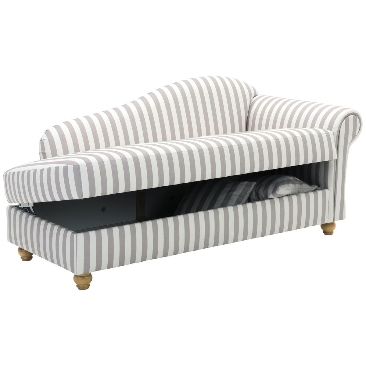 RECAMIERE Armlehne rechts Katrinka Flachgewebe mittelbraun - Haselnussfarben, Kunststoff (188/84/92cm) - 58aufmkessel