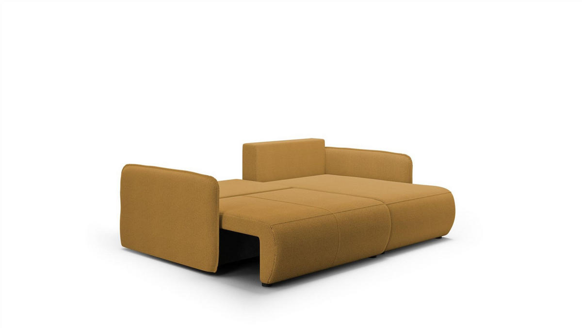 ECKSOFA Calgary - Gelb, Holzwerkstoff/Textil (207/148cm) - Fun Möbel