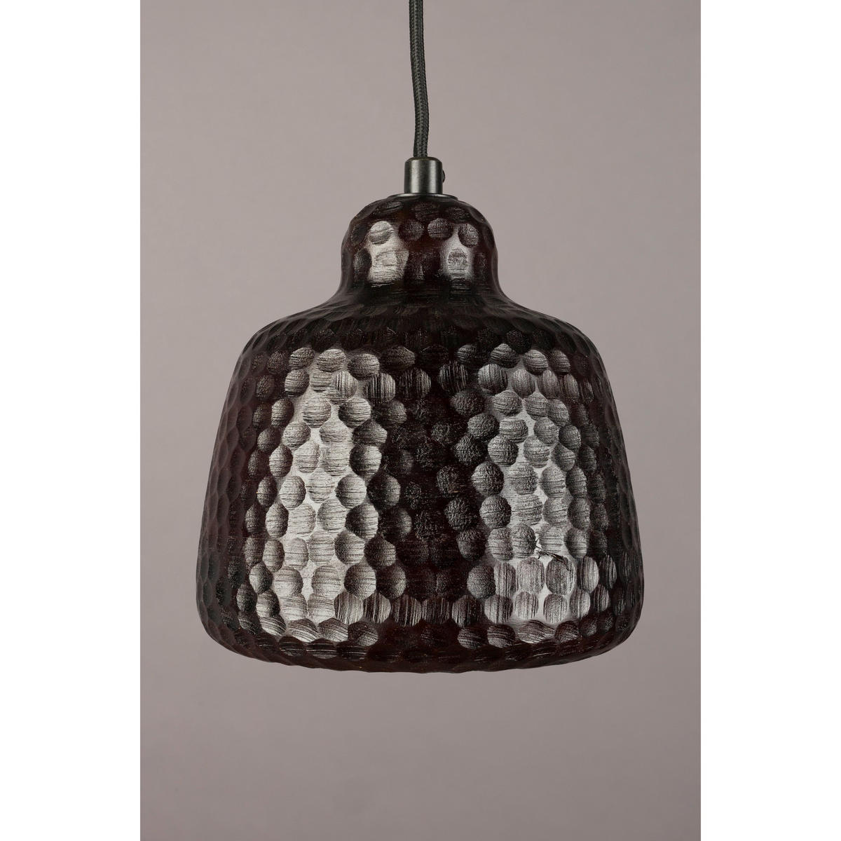PENDELLEUCHTE Marnix Walnuss - Braun, Holz (15/15/18cm) - Dutchbone