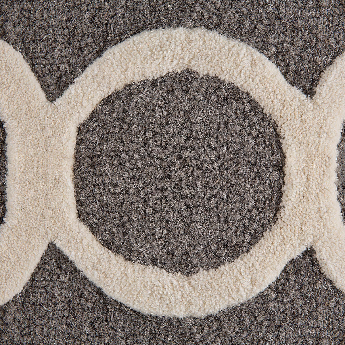 KURZFLOR-TEPPICH ZILE 80/150 cm - Grau, Textil (80/150cm) - Beliani