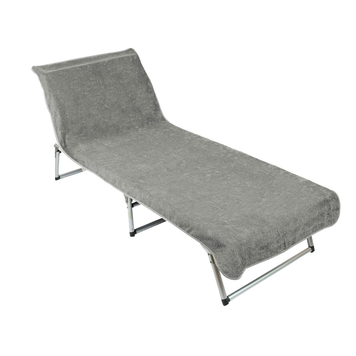 STRANDTUCH, 75x215 cm, 100% Baumwolle, Grau - Hellgrau, Textil (75/215cm) - Zollner