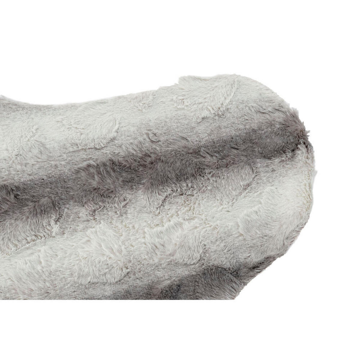 TEPPICH Grau Weiß (160 x 150 x 2 cm) - Grau, Kunststoff (160/150cm) - DKD Home Decor