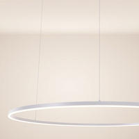 LED-HÄNGELAMPE Ring Weiß Ø 150cm - Weiß, Metall (150/150/3.3cm) - s.luce