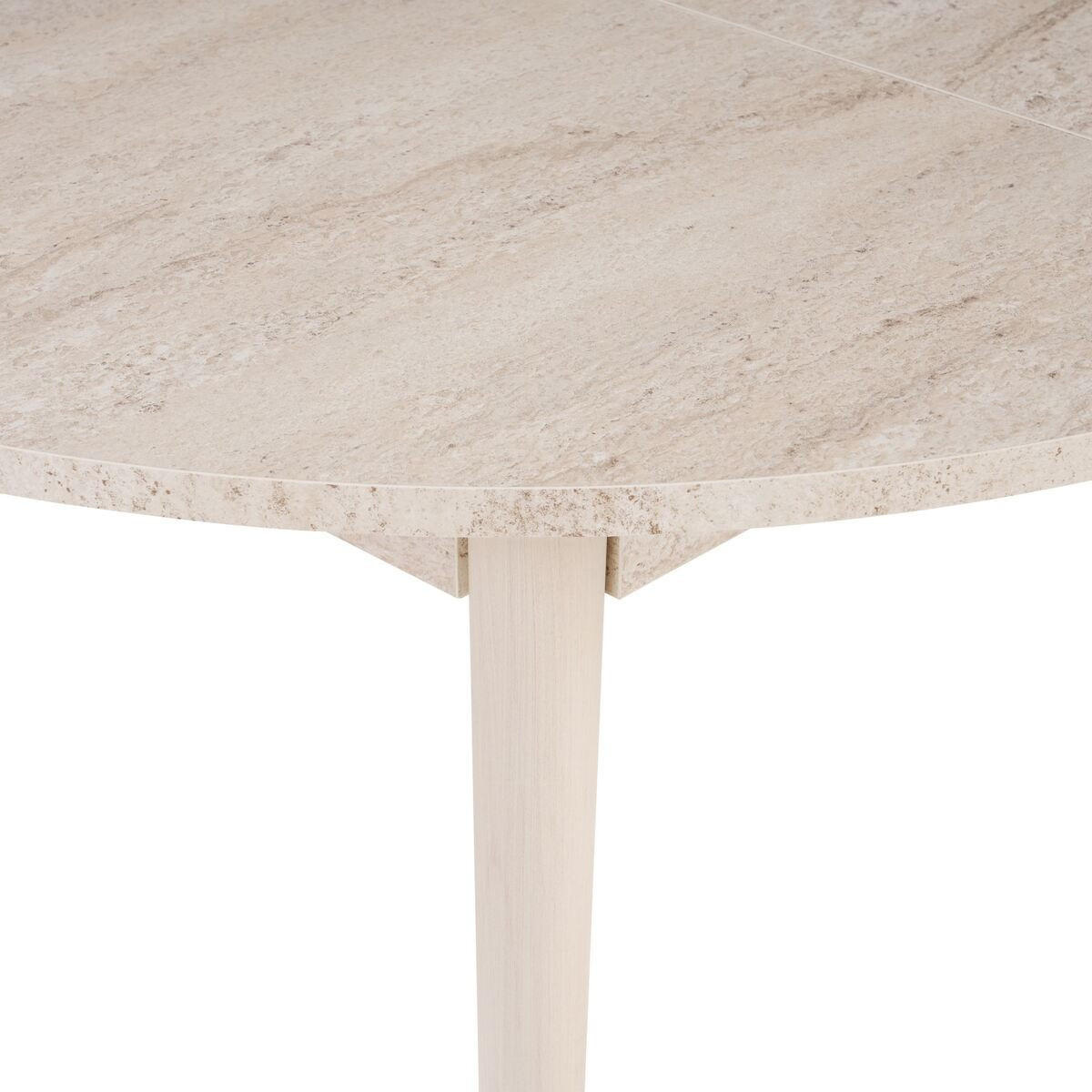 ESSTISCH ausziehbarer von 100 bis 131 cm mit runder Tischplatte 100/100/75 cm - Eiche Artisan, Holzwerkstoff (111/100/75cm) - Calicosy