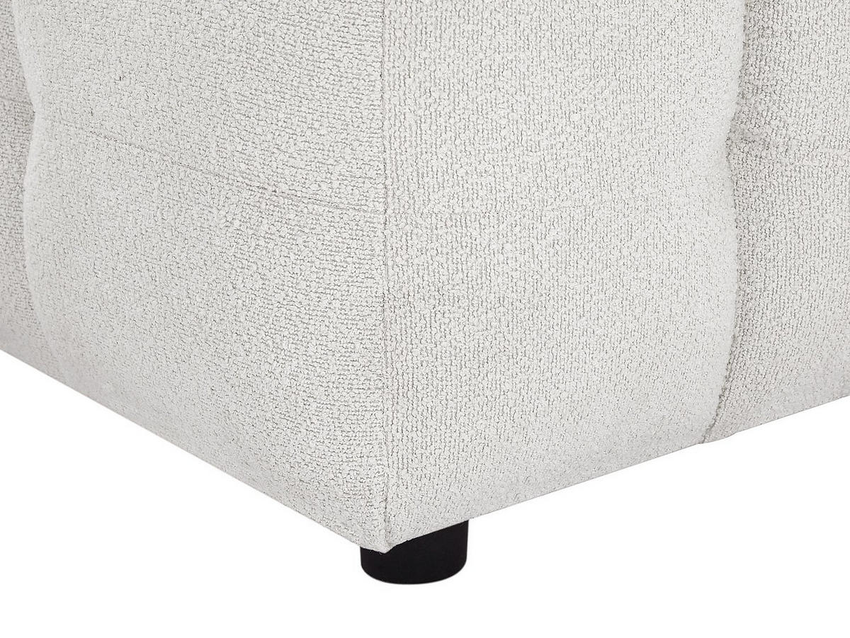 SOFA - 4 Personen - stoff - weiß Lerici - Weiß, Holz/Textil (260/74/158cm) - Vente-Unique