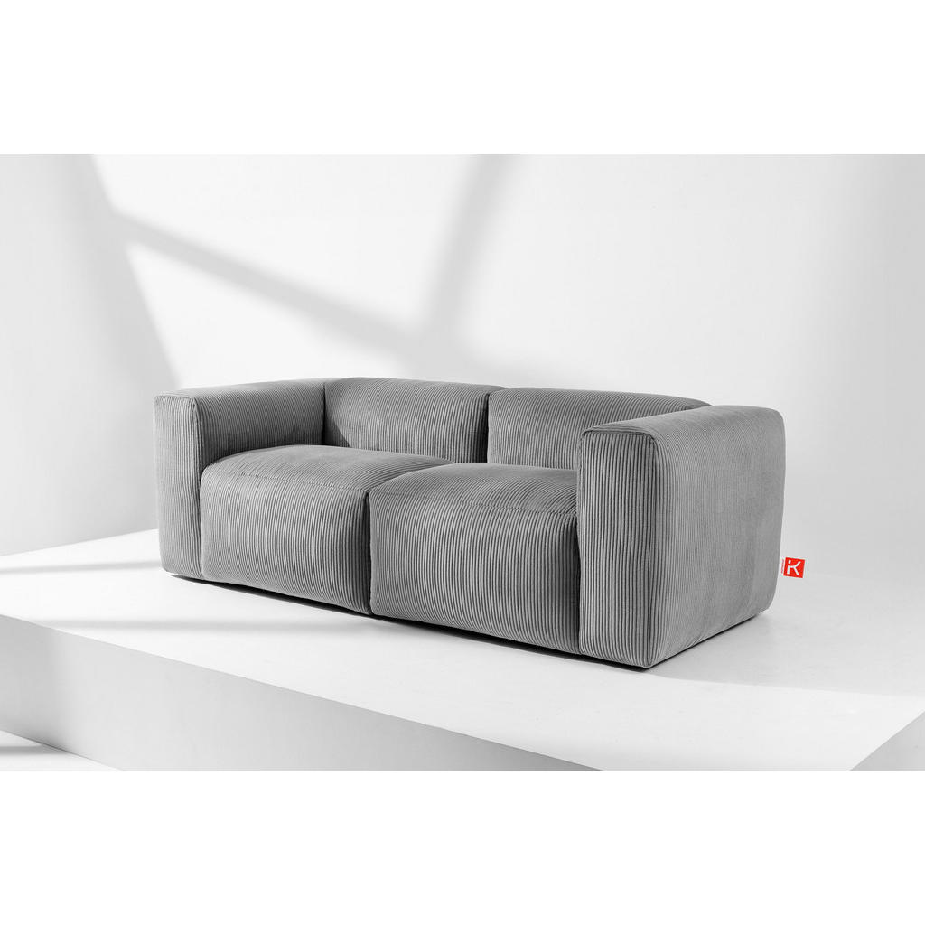 Thumbnail - Konsimo® 2-Sitzer-Modulsofa, Hellgrau, Textil, einzeln stellbar,Freiform, 210x73x96 cm, Wohnzimmer, Sofas & Couches, Sof...