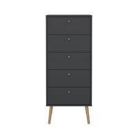 KOMMODE, Bodo, Grau, Holzwerkstoff, 51 x 40 x 121 cm - Grau, Holzwerkstoff (51/121/40cm) - ebuy24
