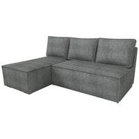 ECKSOFA Hector mit Schlaffunktion Grau Cord - Grau, Textil (200/141cm) - Bromarkt