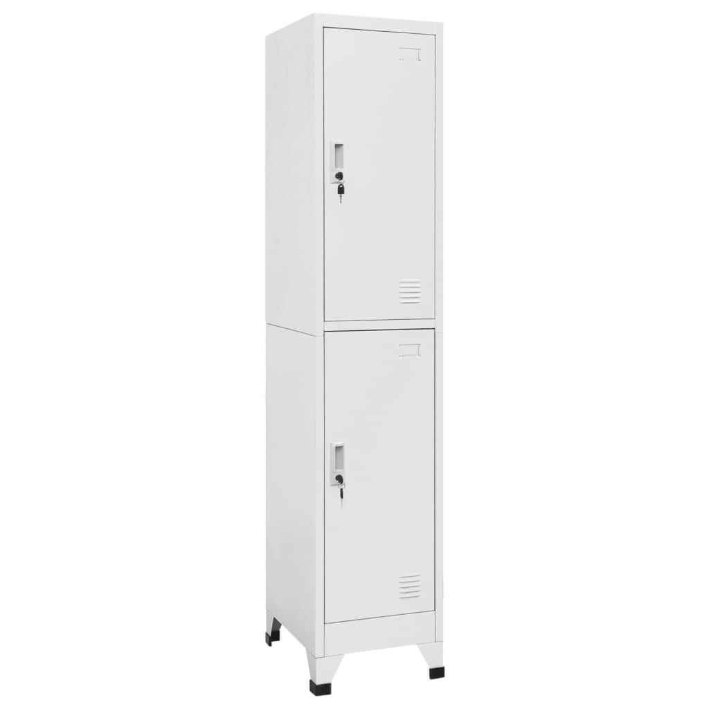 vidaXL Schliessfachschrank Grau 45x180x38 cm