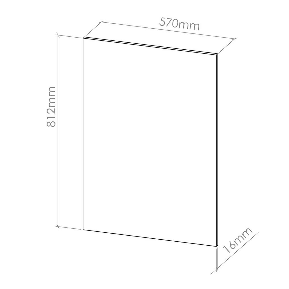 BOČNÍ PANEL PRO MYČKU NÁDOBÍ R-Line Antracit - antracitová, kompozitní dřevo (57/81.2/1.6cm) - Vicco