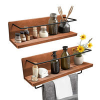 WANDREGAL KIM Massivholz 2er-Set - Braun, Holz (10/10/40cm) - Mein-Regal