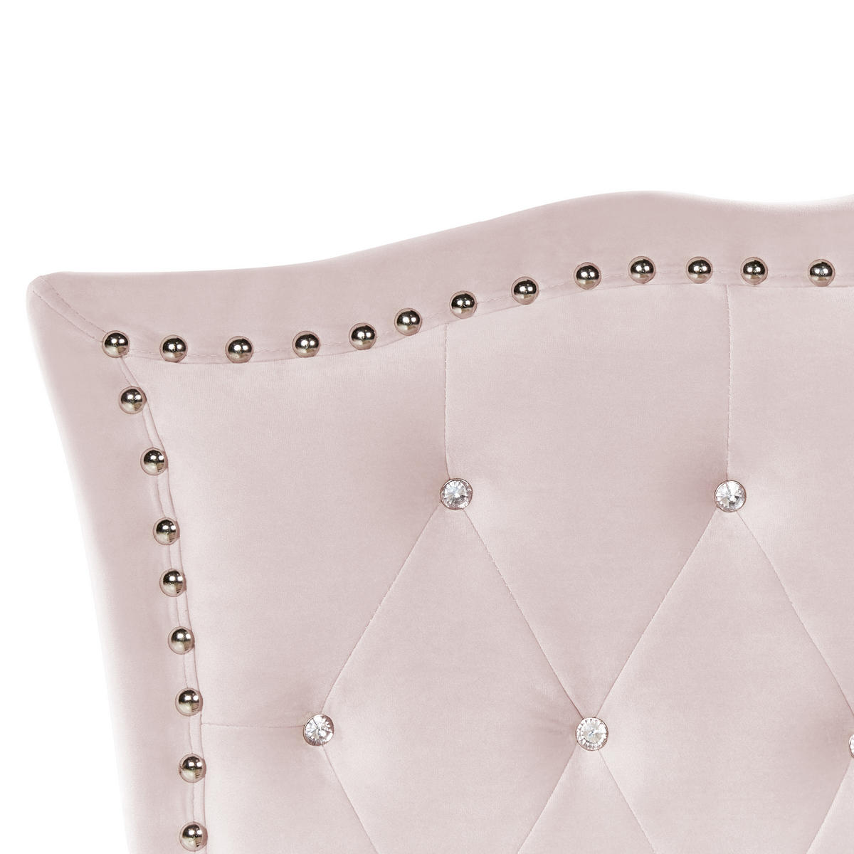 BETT 90/200cm Pastellrosa Metz - Pink, Textil (90/200cm) - Beliani