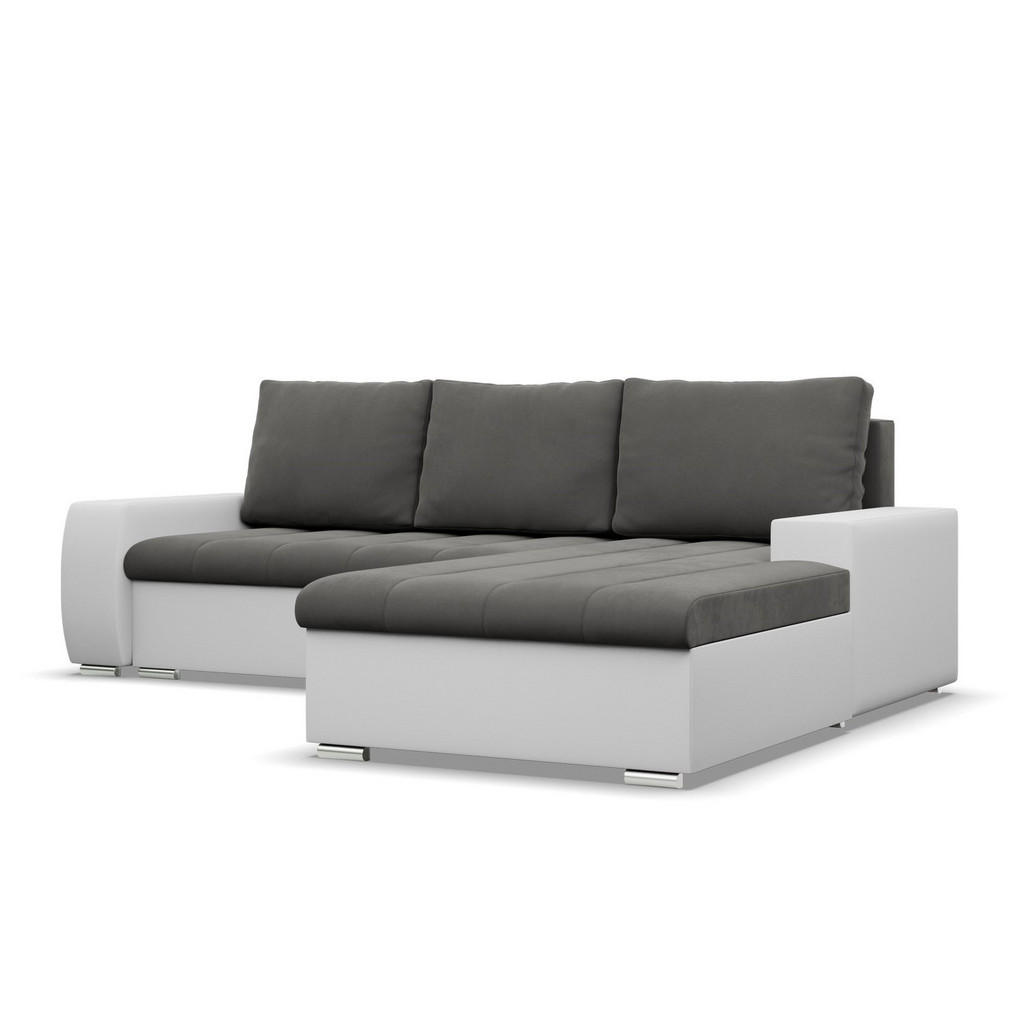 Thumbnail - Ecksofa, Dunkelgrau, Hellgrau, Textil, 4-Sitzer, L-Form, 243x200 cm, Wohnzimmer, Sofas & Couches, Wohnlandschaften, Ecks...