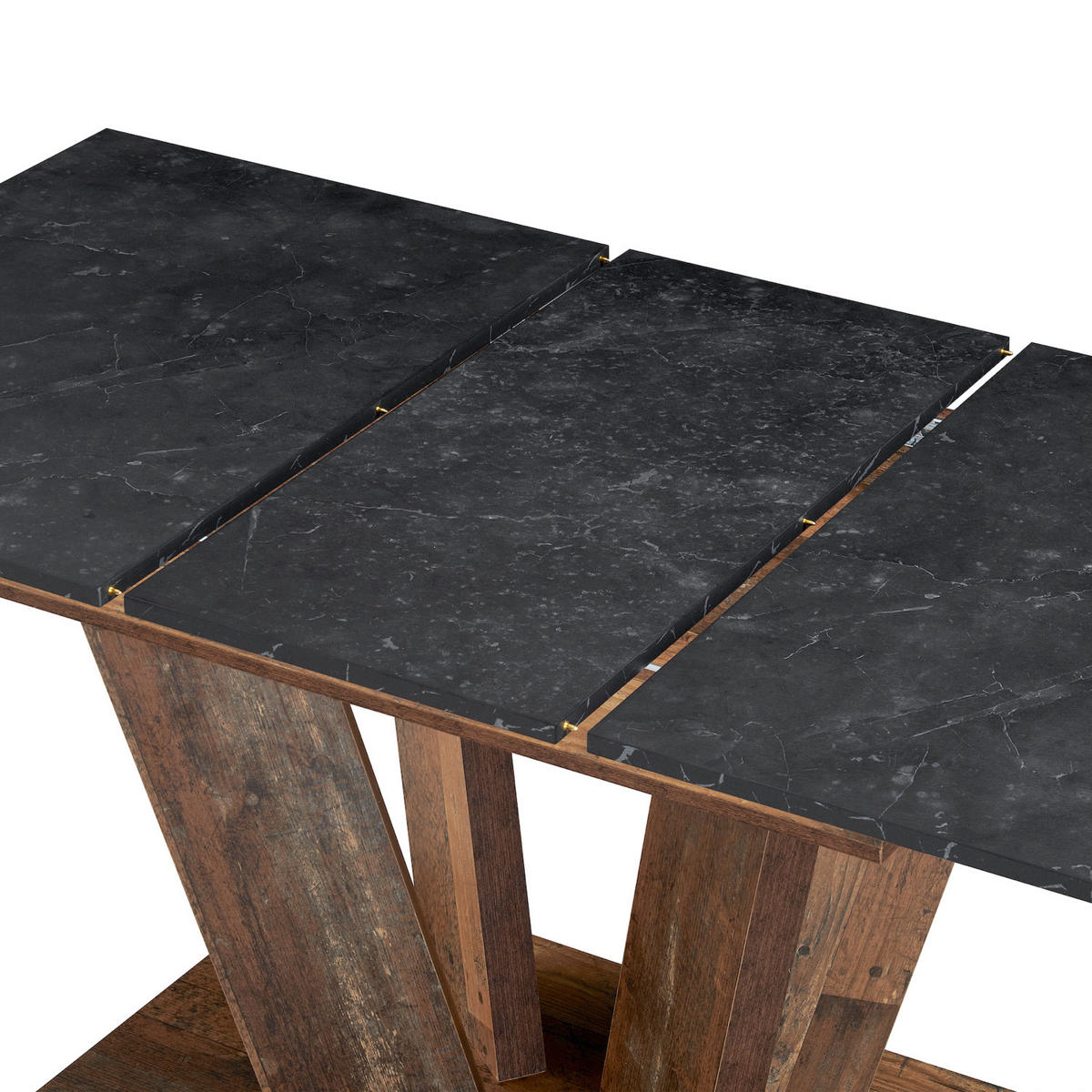 ESSTISCH WILLEM 120-160/80/76 cm - Anthrazit/Sonoma Eiche, Holzwerkstoff (80/120/76cm) - B&D Home