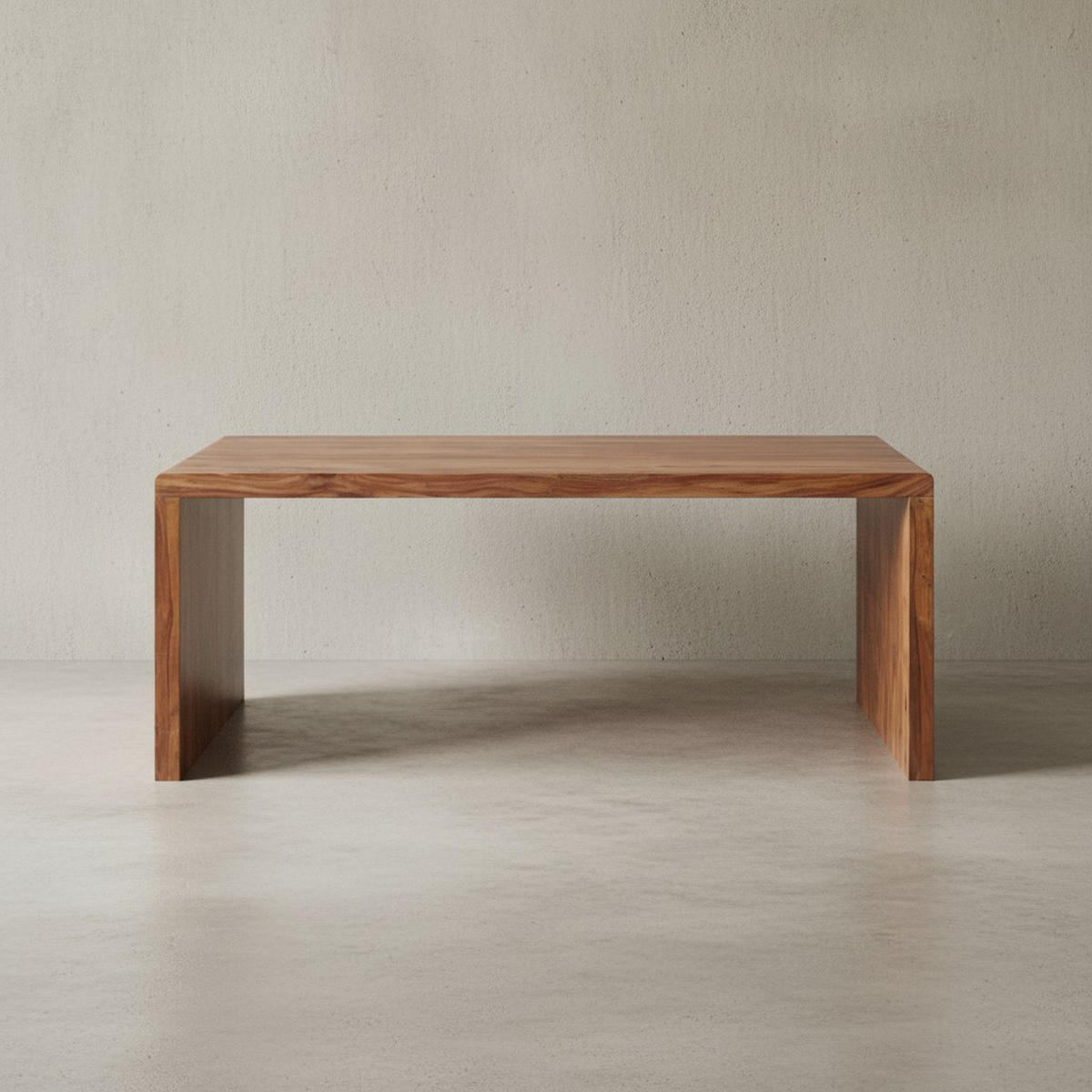 SCHREIBTISCH Massivholz Stauraum Abgerundete Ecken, Braun 180x90x76 cm - Braun, Holz (90/180/76cm) - KADIMA DESIGN