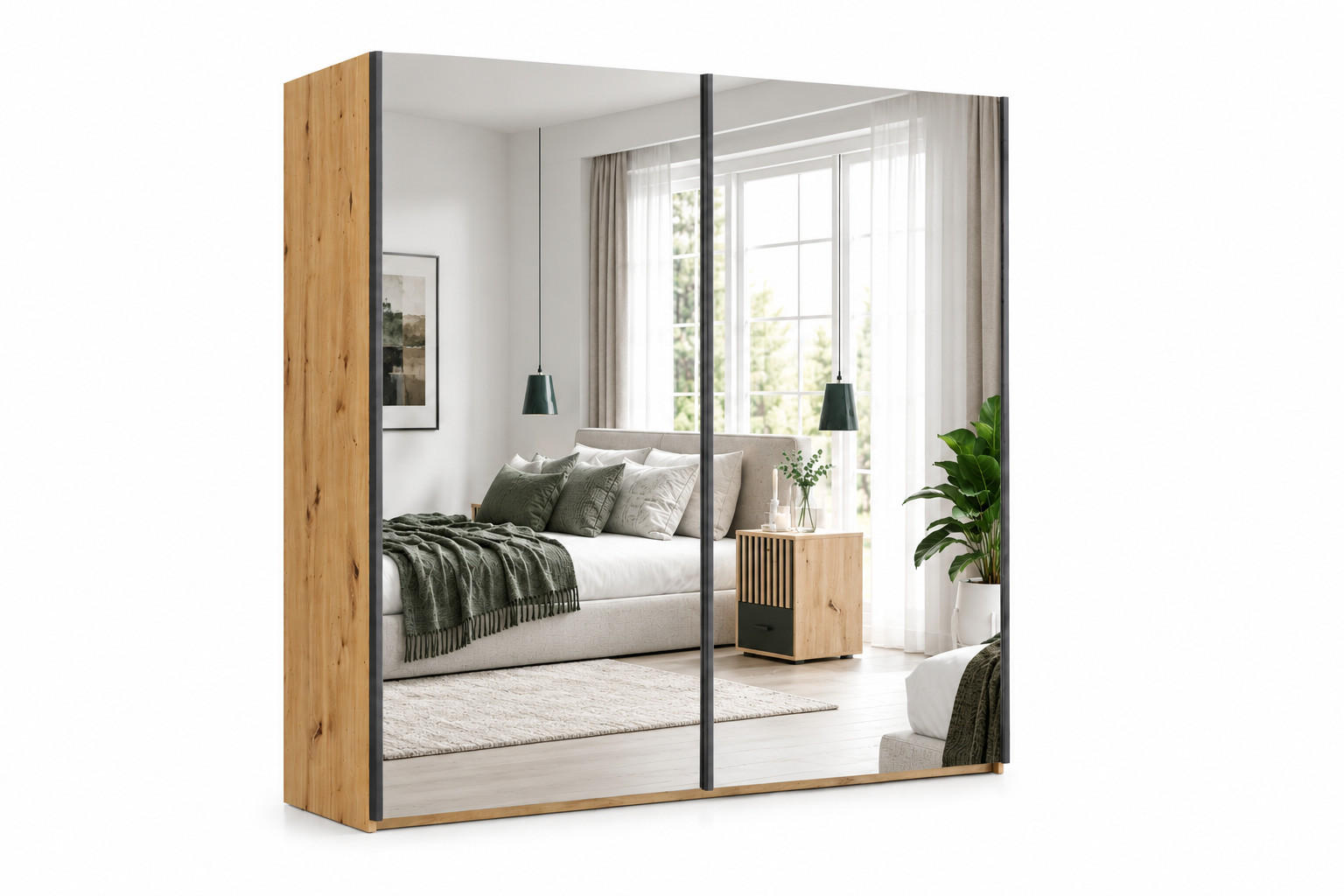 BM-Möbel Napoli Gold 150x245x67 cm