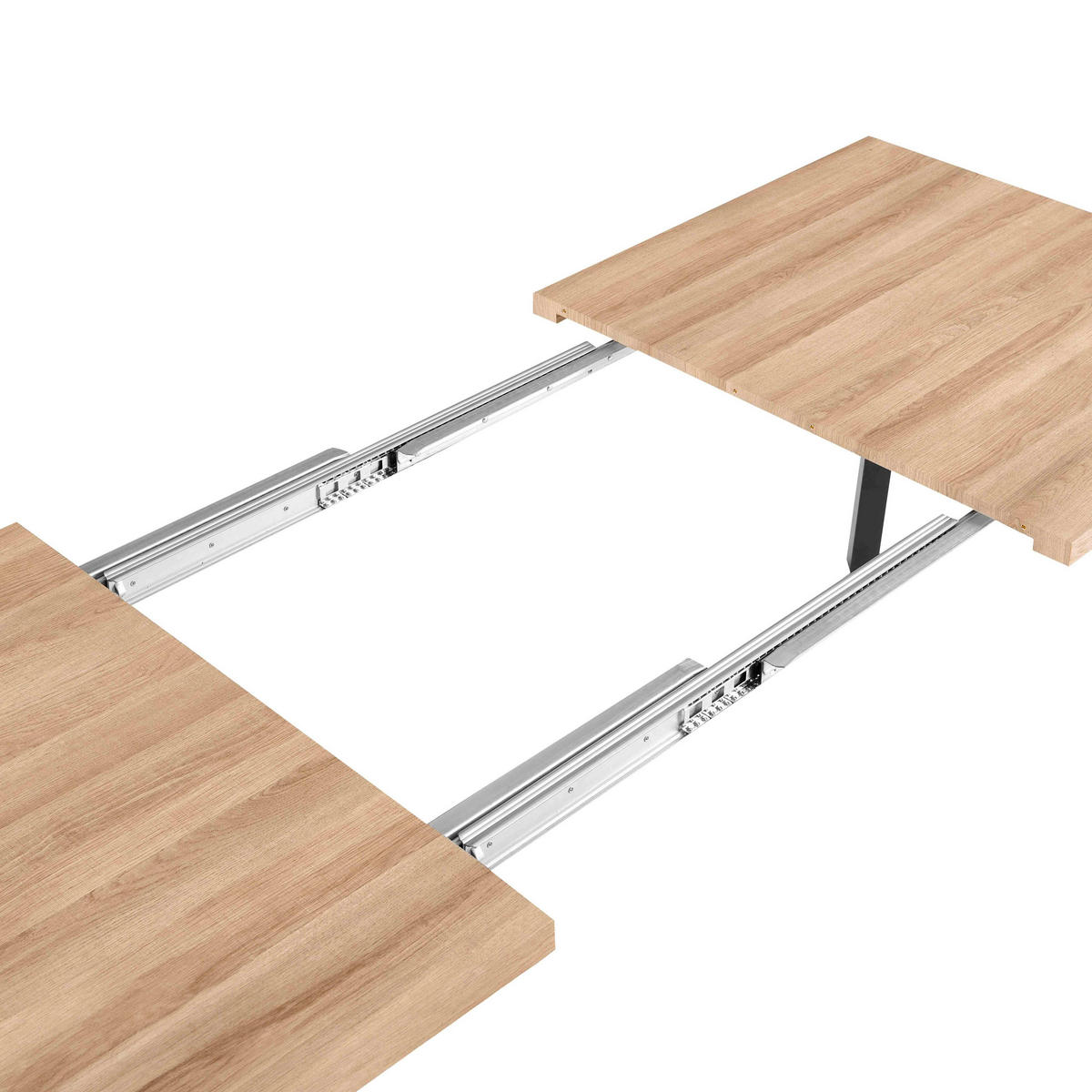 ESSTISCH, Holz - Braun, Holz/Metall (90/240/76cm) - Oviala