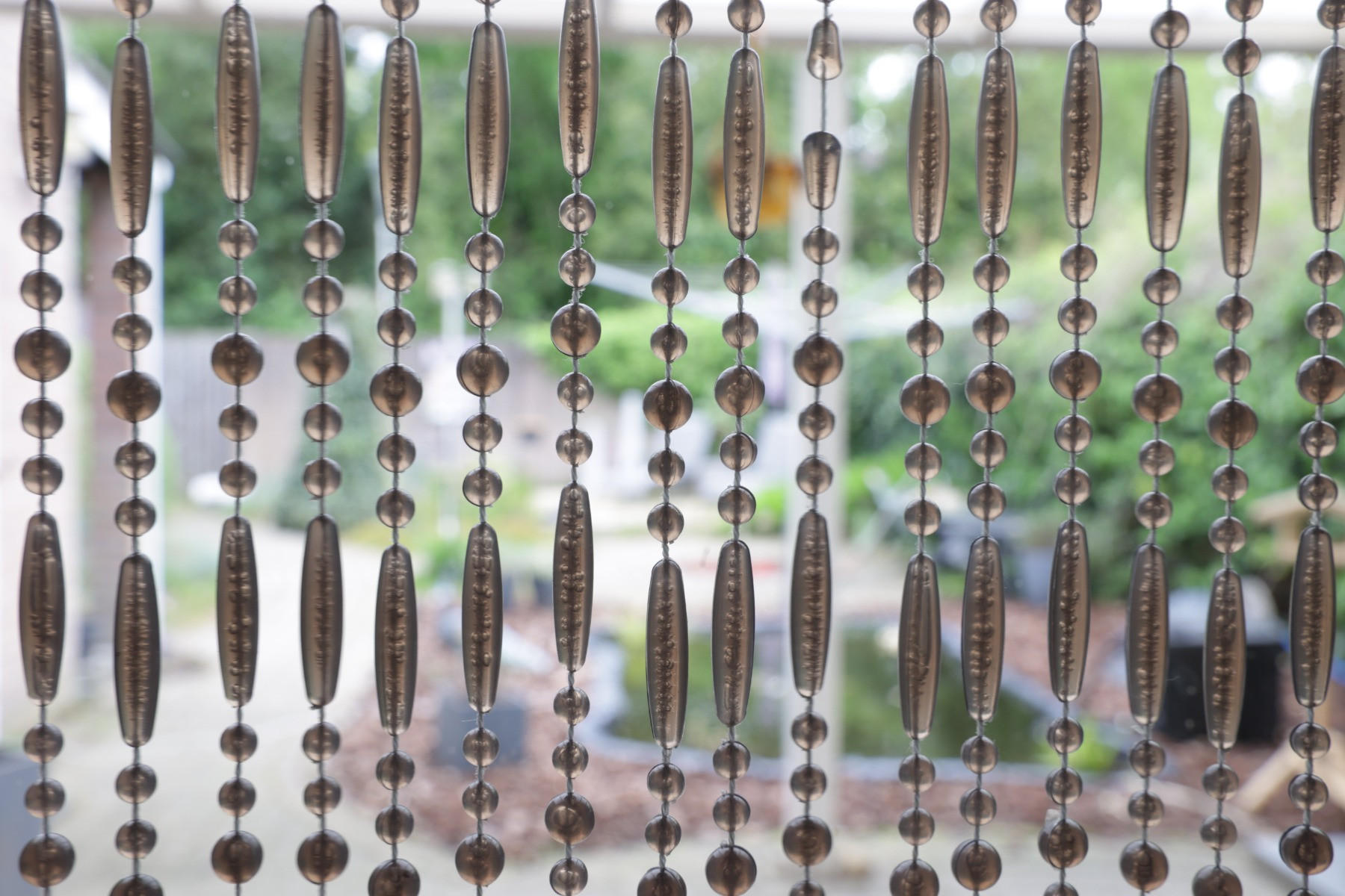 Thumbnail - Ivol Perlenvorhang, Grau, Kunststoff, 90x220 cm, Wohntextilien, Gardinen & Vorhänge, Fertiggardinen, Fadenvorhänge