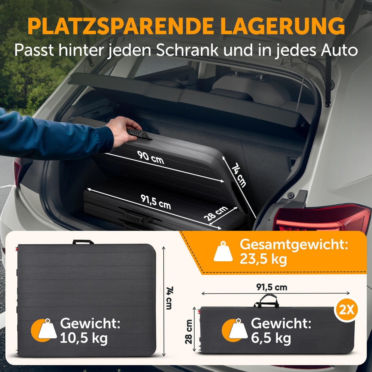 BIERZELTGARNITUR 3-teilig, 2x Bank & 1x Tisch in Schwarz mit Rattanmuster - Anthrazit, Kunststoff - Blumtal