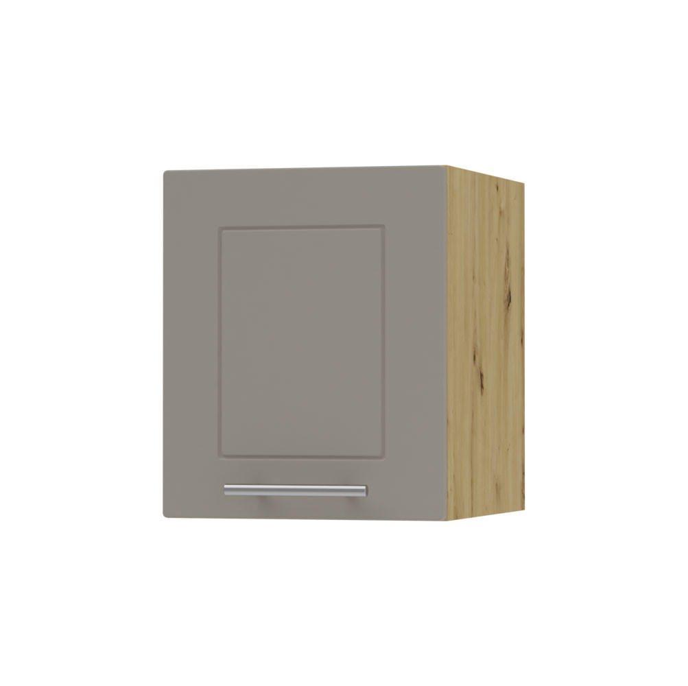 KLAPPHÄNGESCHRANK Kvantum W4B/40 Beige Matt / Eiche Artisan Matt 40 / 32,5 / 36cm - Beige/Eiche Artisan, Holz/Holzwerkstoff (40/36/32.5cm) - Feldmann-Wohnen