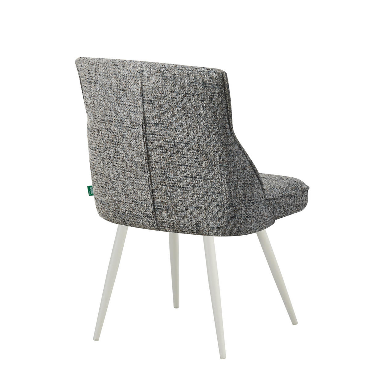 ESSZIMMERSTUHL MELINA 2er-Set - Dunkelgrau/Weiß, Textil/Metall (49/83/62cm) - DUBI Möbel