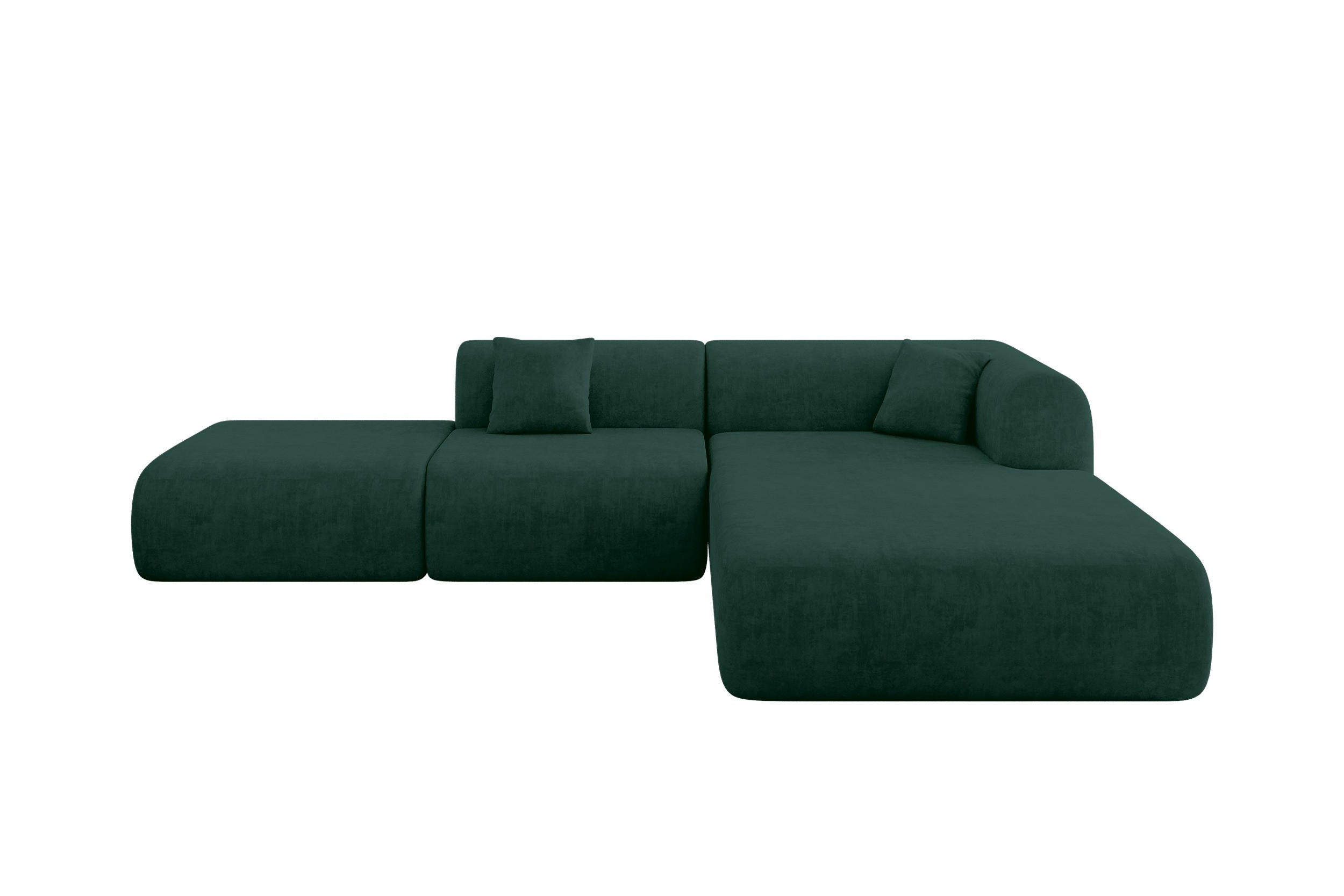 Altdecor Ecksofa Jadegrün 289x176 cm