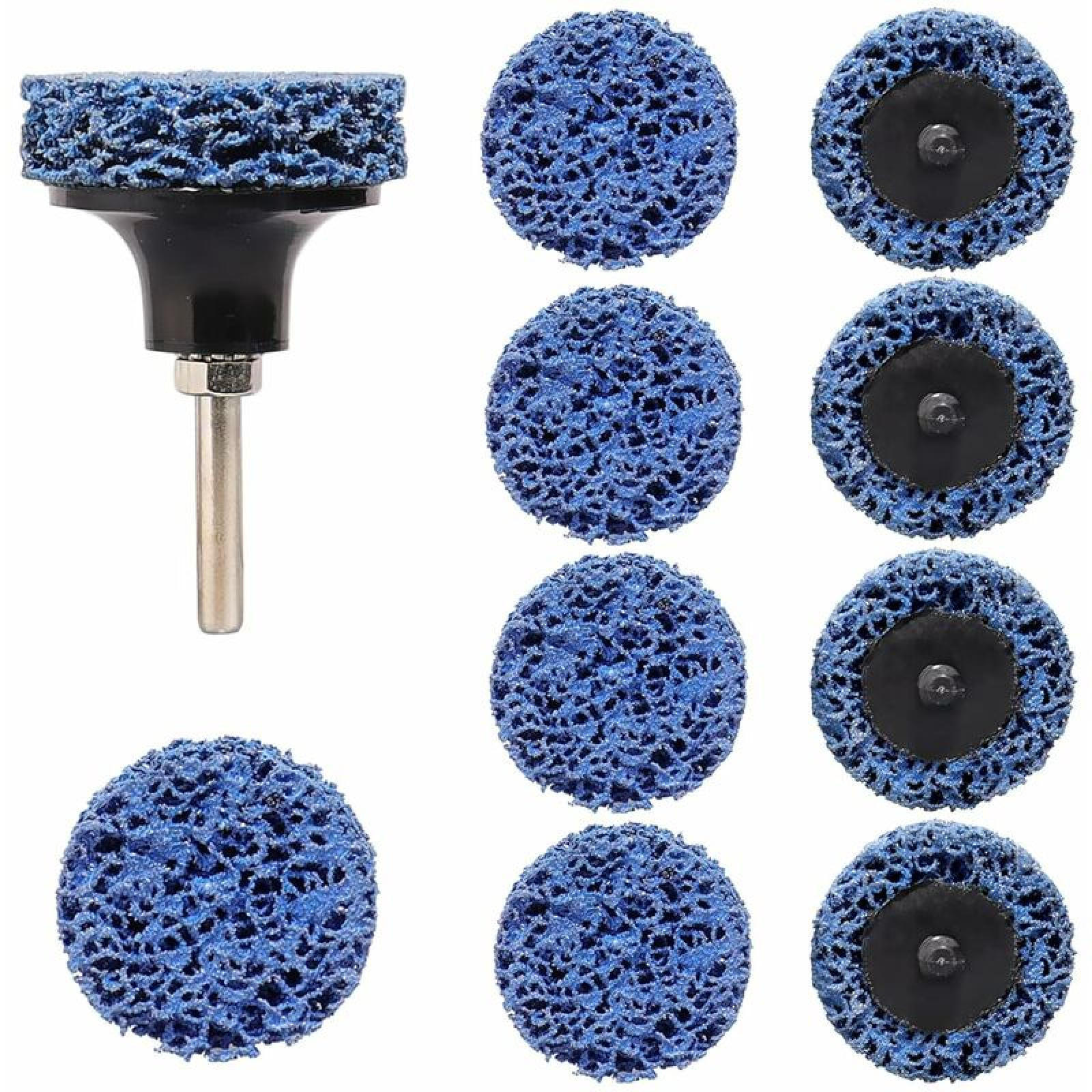 POLIERPADS – zur Reinigung von Metalloberflächen und zum Entfernen von Farbe – 10 Pads – 50 mm - Multicolor, Metall (1/1/1cm) - DCA