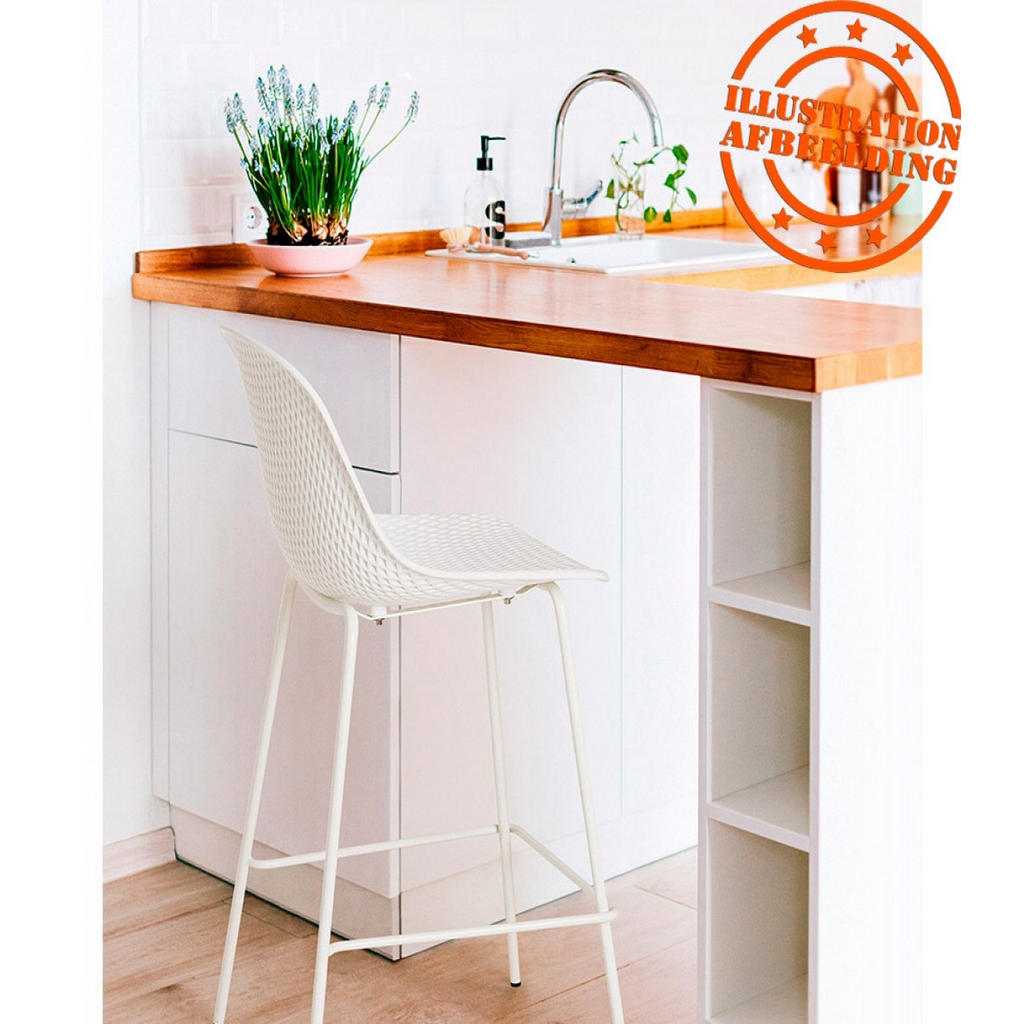 Thumbnail - Kadima Design Snackhocker, Weiß, Kunststoff, 49x96x47 cm, Esszimmer, Barmöbel, Barhocker
