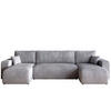 WOHNLANDSCHAFT PUMI mit Schlaffunktion Hellgrau Cord - Hellgrau, Textil (312/82/148cm) - Bromarkt