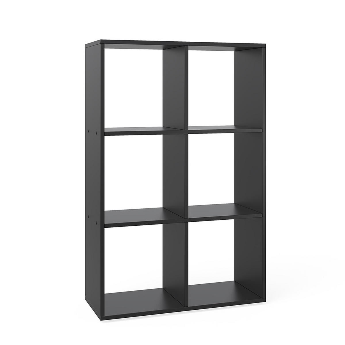 RAUMTEILER Schwarz 72 x 107.8 cm - Schwarz, Holzwerkstoff (72/107.8/29cm) - Vicco