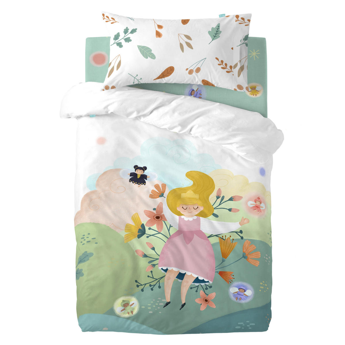 BETTBEZUG 2er-Set teiliges dreaming 100x120 cm (kinderbett) mehrfarbig - Multicolor, Textil (100/120cm) - Happy Friday