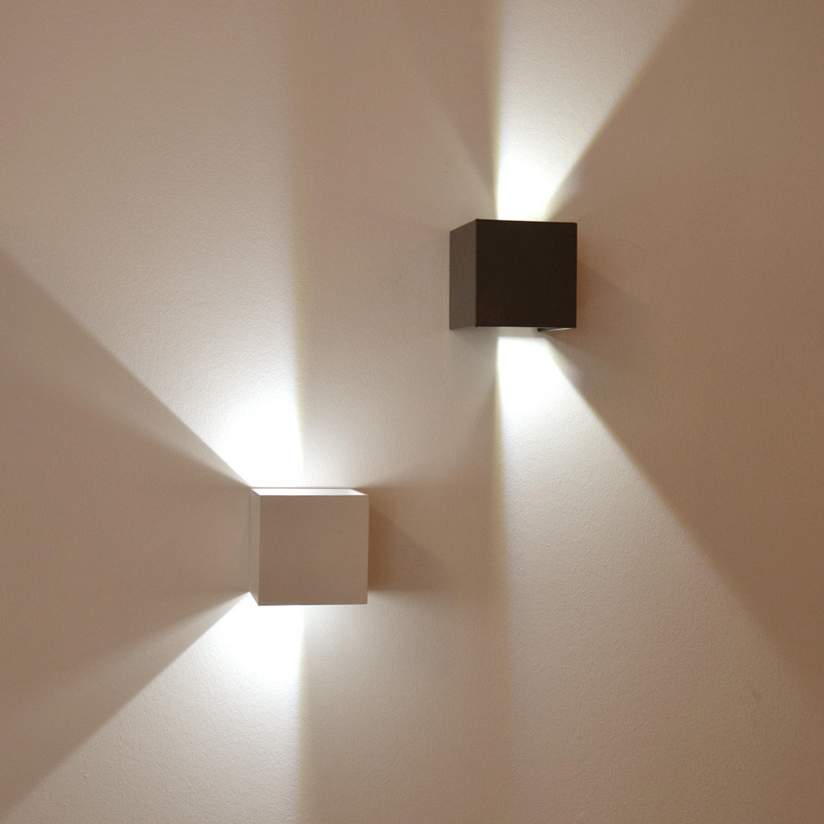 LED-WANDLAMPE Ixa Kupfer Quadratisch - Kupferfarben, Metall (10/10/10cm) - s.luce