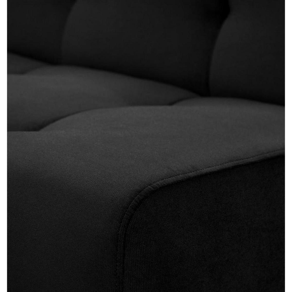 3-SITZER Schlafsofa Nancy schwarz - Schwarz, Holz/Textil (220/89/93cm) - Beautysofa