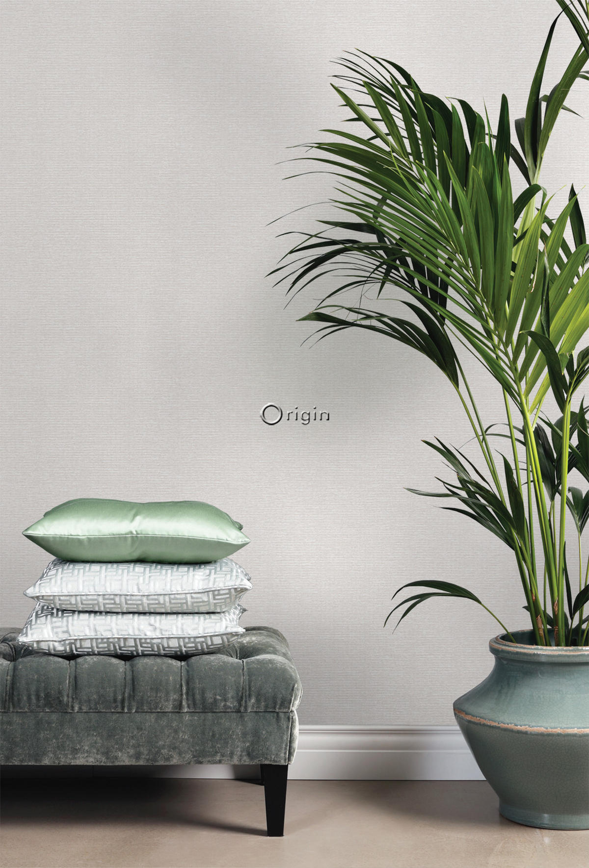 TAPETE Leinen-Optik 53 cm x 10.05 m - Weiß, Papier (53/1000cm) - Origin Wallcoverings