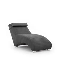 RELAXLIEGE Abramo In Lisbon - Schwarz, Holzwerkstoff/Textil (73/80/170cm) - Fun Möbel