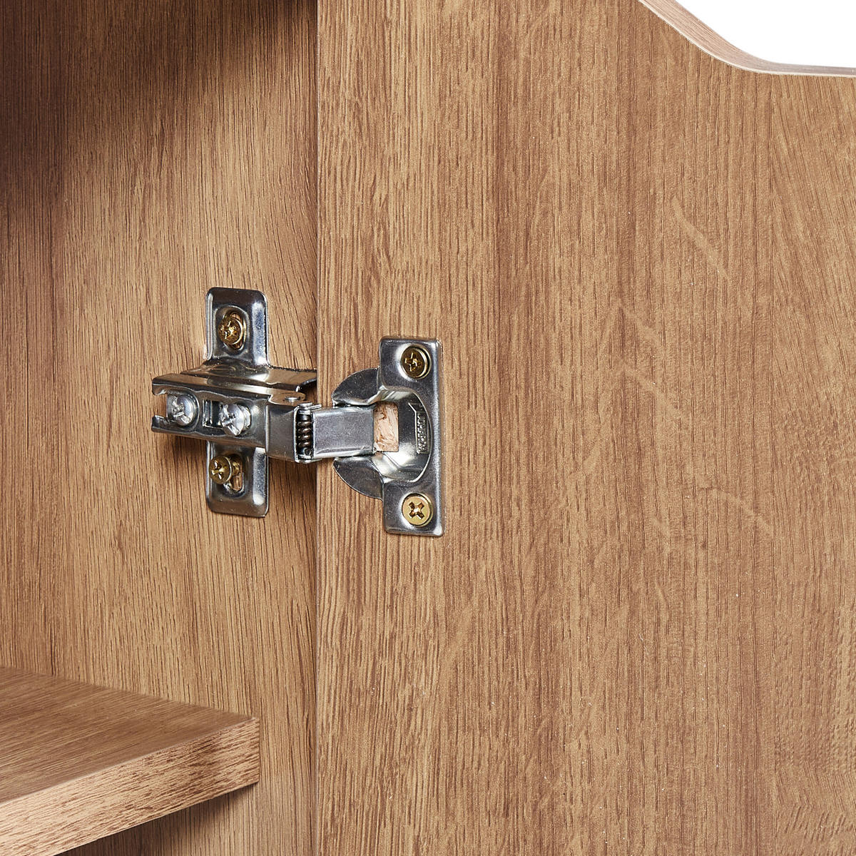 WASCHBECKENUNTERSCHRANK 60 cm Hellbraun Canoas - Hellbraun, Holzwerkstoff (60/80/39cm) - Beliani