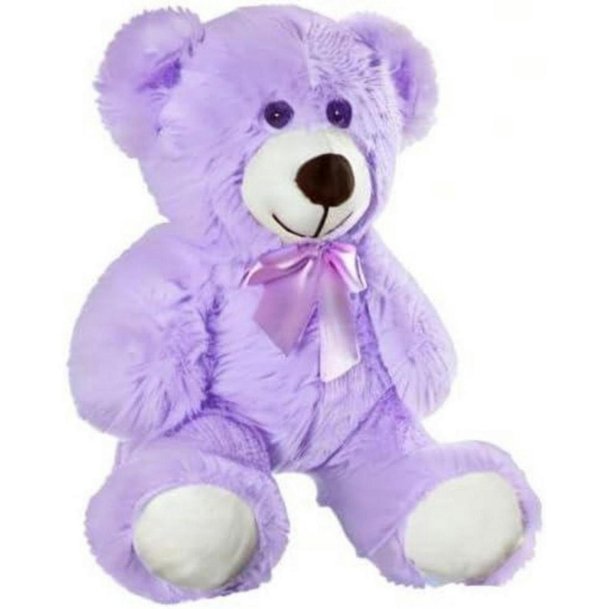 PLÜSCHTIER Teddybär 34 cm Lila 1 Stück - Flieder, Textil (25/35cm)