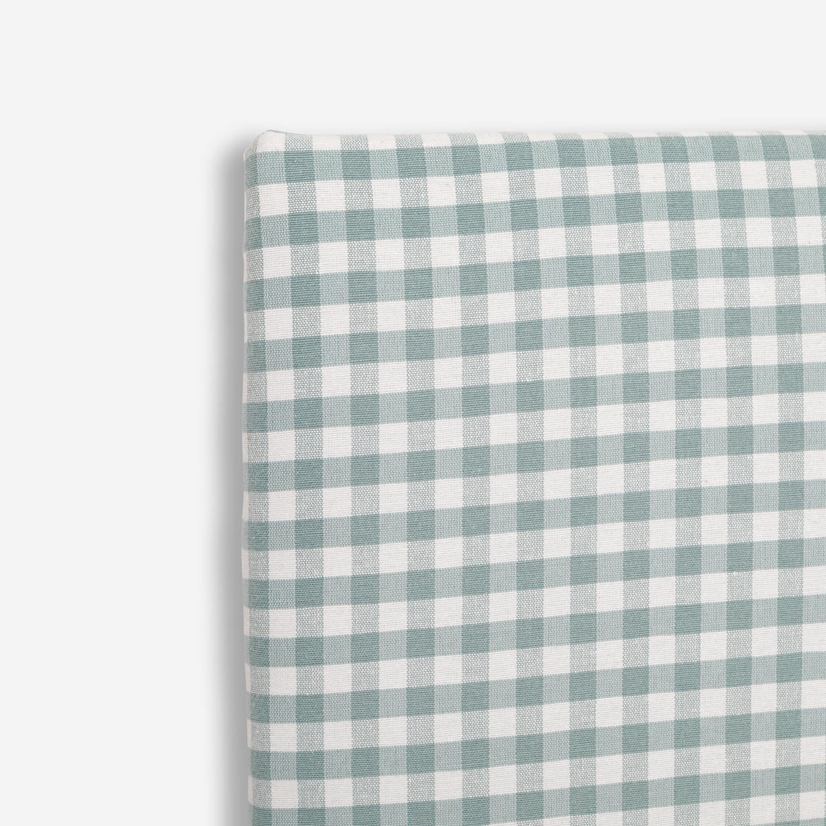 KOPFTEIL für Kinderbett mit türkisfarbenem Vichy-Stoff bezogen, 110/52cm MARINA - Hellblau, Textil (3/52/110cm) - RNT By Really Nice Things