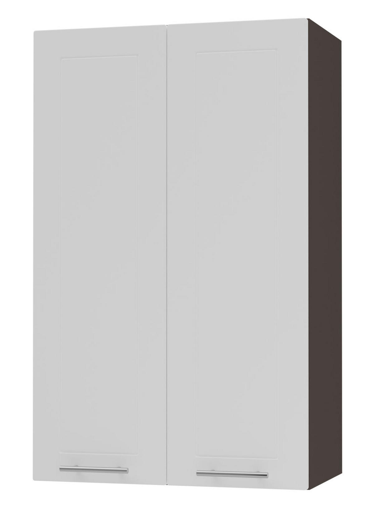 KÜCHENHÄNGESCHRANK Kvantum W4/60 Weiß Matt / Lava Matt 60 / 32,5 / 96cm - Dunkelgrau/Weiß, Holz/Holzwerkstoff (60/96/32.5cm) - Feldmann-Wohnen