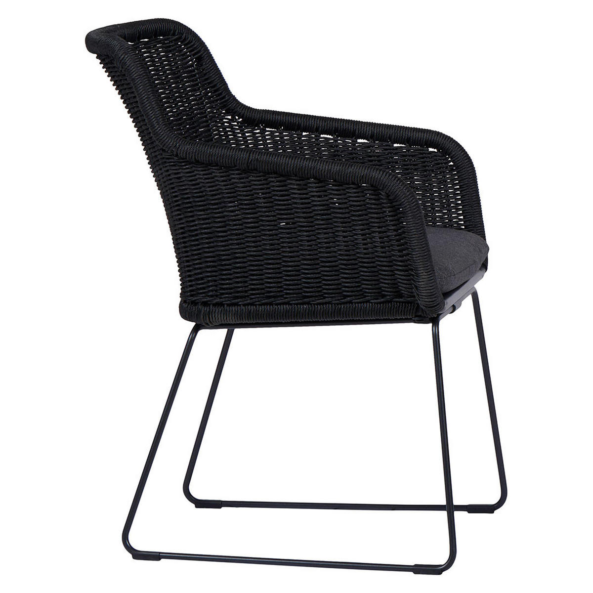 GARTENSTUHL, Sif, Grau, Rattan, 56 x 65 x 84 cm - Grau, Naturmaterialien (56/84/65cm) - ebuy24