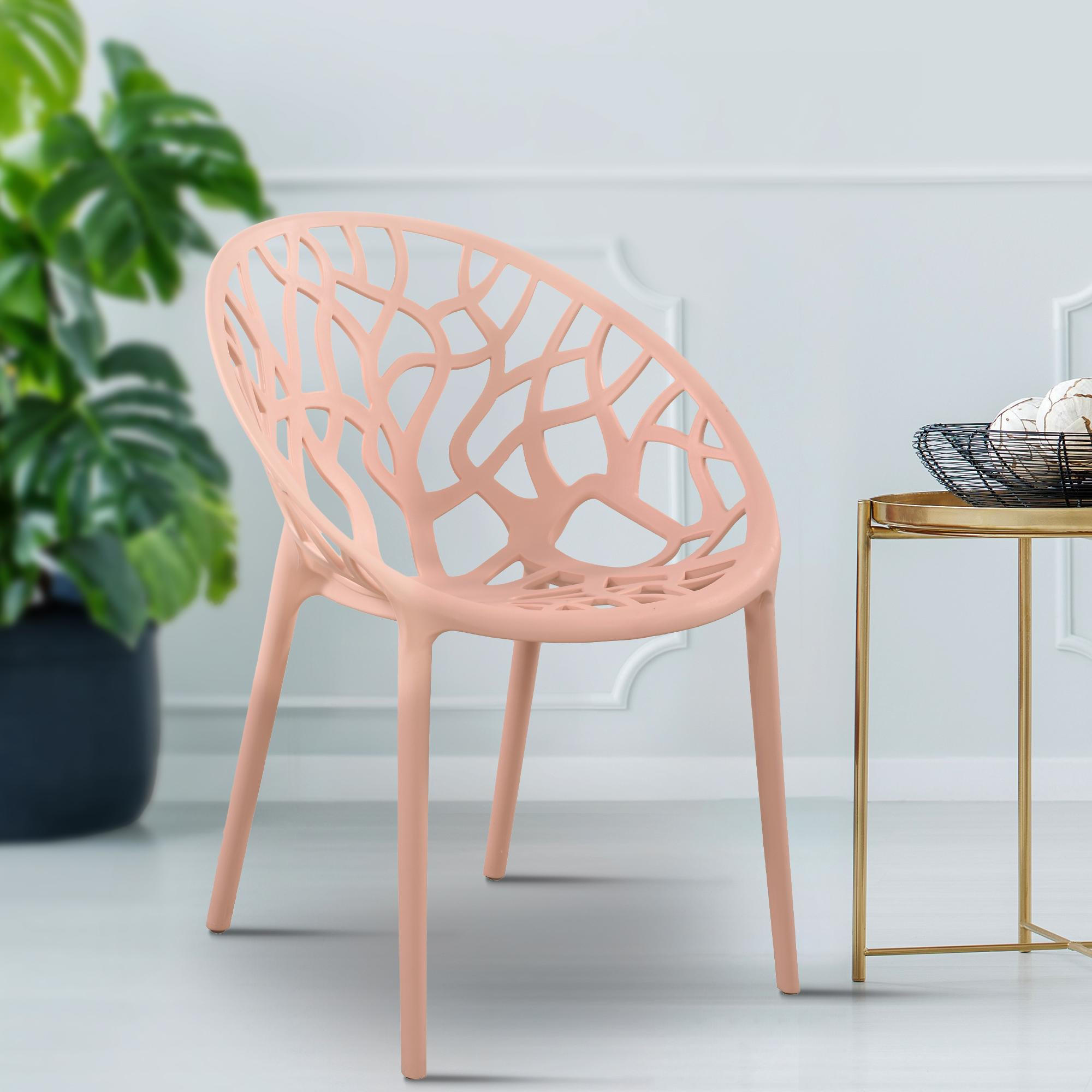 GARTENSTUHL Kunststoff rosa - Rosa, Kunststoff (59/80/60cm) - CLP