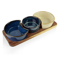 SERVIERSCHALEN Modern Kitchen Blau 26.5/11/5 cm Porzellan - Blau, Keramik (11/5/26.5cm) - Mondex