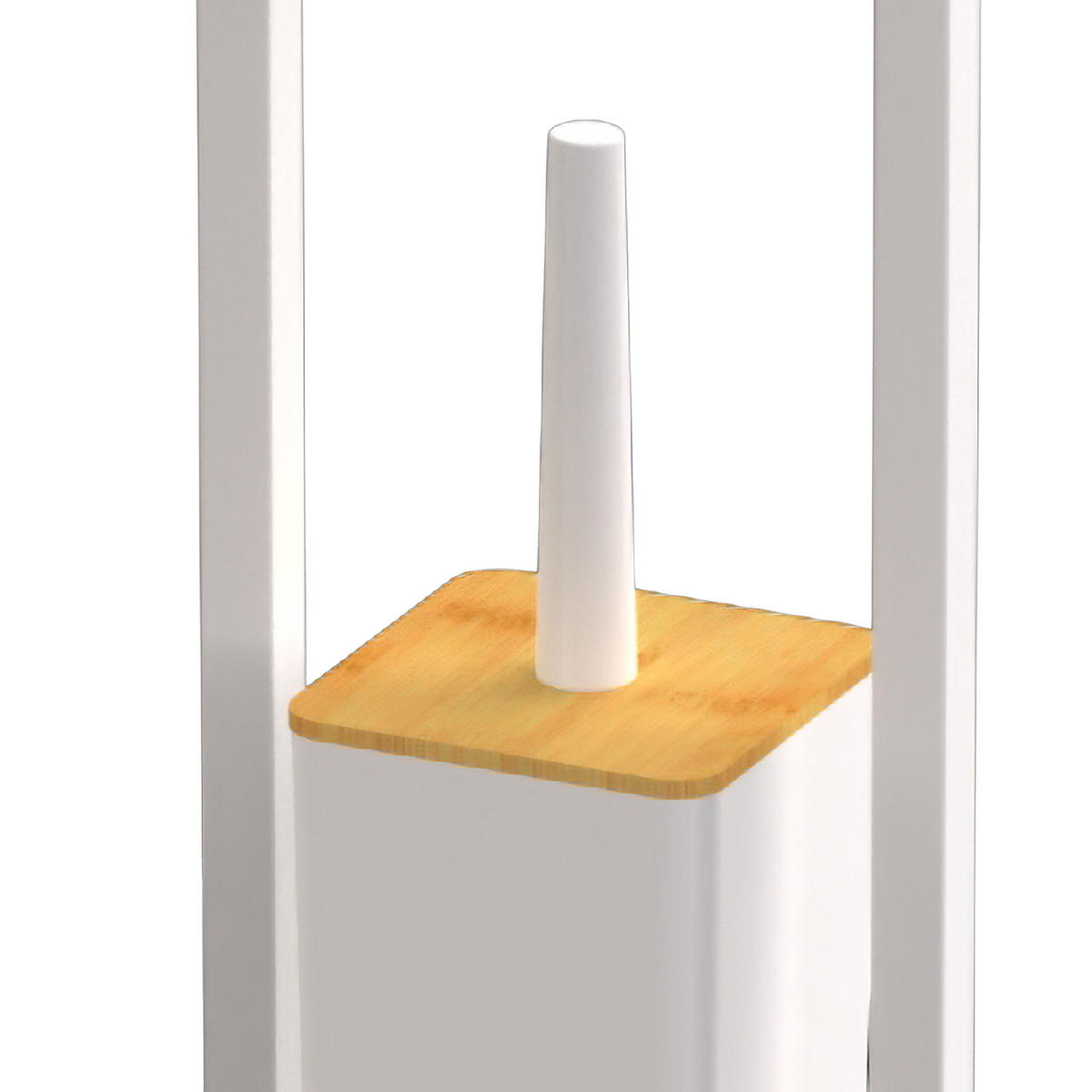 WC-GARNITUR - Weiß, Holz/Kunststoff (18/28/76.5cm) - Relaxdays