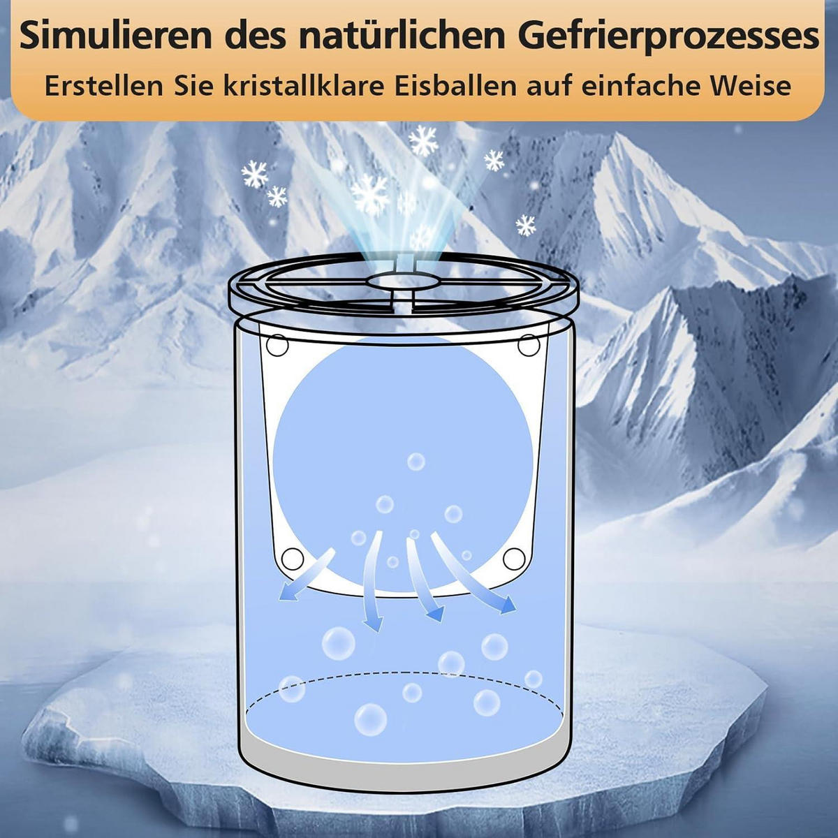 EISWÜRFELFORM 4er Set 6,4 cm Edelstahl - Transparent, Metall (19.5/12/18.5cm)