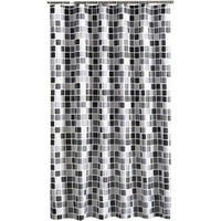 DUSCHVORHANG 3D transluzent wasserdicht schimmelresistent Muster mit Haken - Transparent, Kunststoff (200/200cm) - MCBOSON
