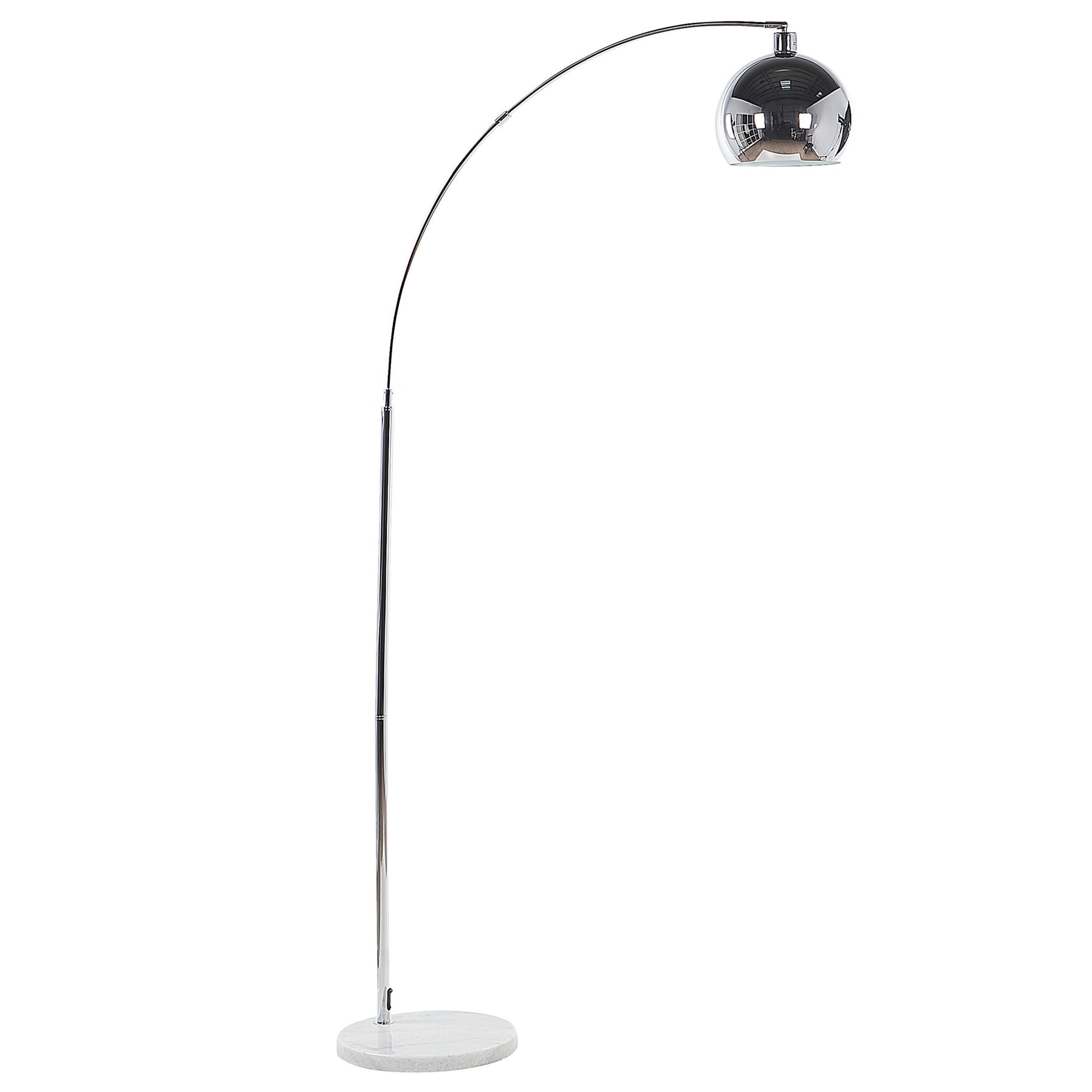STEHLAMPE Paroo 96/35/210 cm - Silberfarben, Metall (96/35/210cm) - Beliani