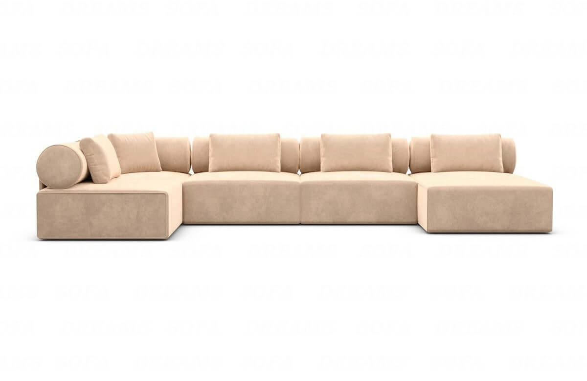 XXXLutz Wohnlandschaft Beige 400x77x200 cm