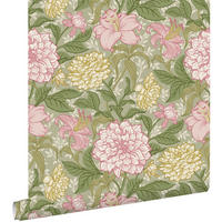 TAPETE Blumenmuster 50 x 900 cm - Lila, Papier (50/900cm) - ESTAhome